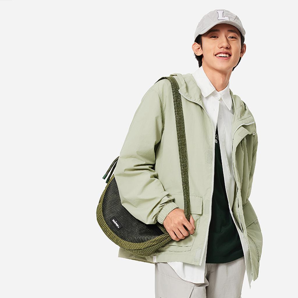 Li Ning Sports Lifestyle Series Water-Resistant Loose Comfortable Zip-Up Hooded Windbreaker Versatile Early Autumn Jacket Men Jackets AFDU537-1