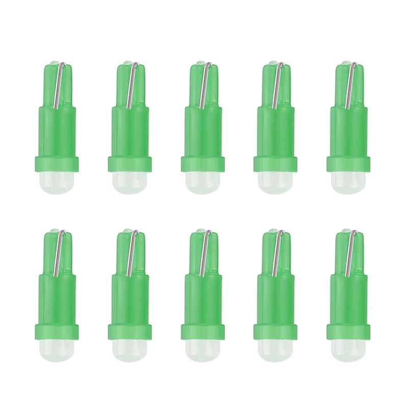 20ks Auto LED žárovka T5 LED světla T5 COB 12V Červená Modrá Zelená Auto Boční Patice Palubní Deska Měřidlo Kontrolka Žárovky