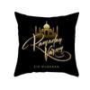 Golden Ramadan Eid Mubarak Moon Mosque Decorative Cushion Cover Islamic Pillow Cover for Sofa Home Car Decoration