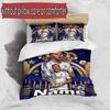 3pcs Duvet Cover Set (1*Duvet Cover + 2*Pillowcase, Without Core), Custom Name Kylian Mbappe Pattern Bedding Set, Home Bedroom Decor Gift
