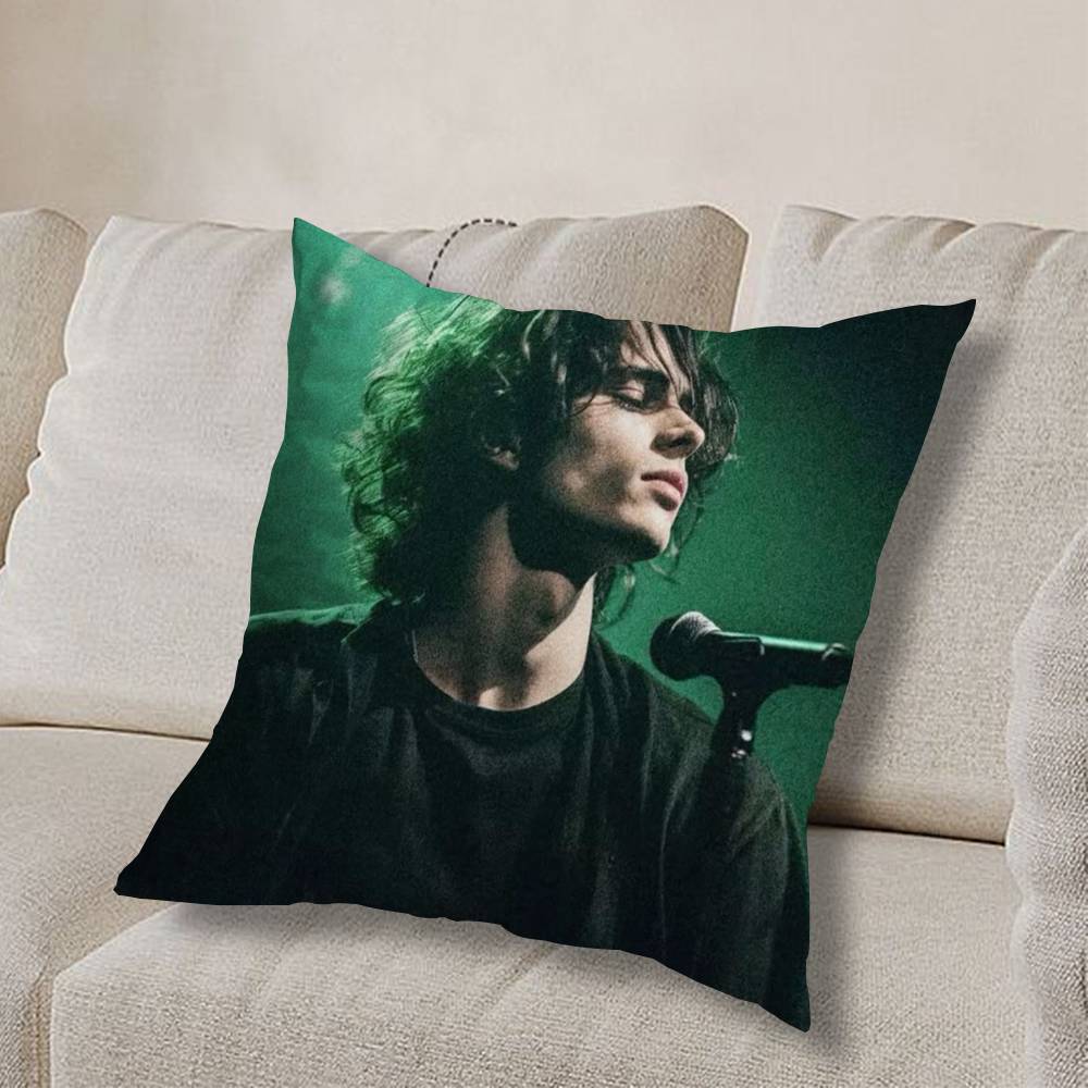 J-Jeff Buckley Grace COOL Pillow Case Anti-dustmite Pillowcase Invisible zipper silky short plush Sofa cushion cover