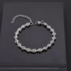 Retro European & American Hip-Hop Stainless Steel Figaro Blade Chain Bracelet