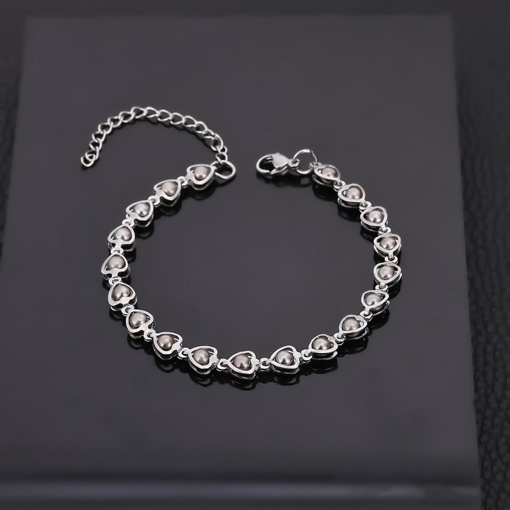 Retro European & American Hip-Hop Stainless Steel Figaro Blade Chain Bracelet