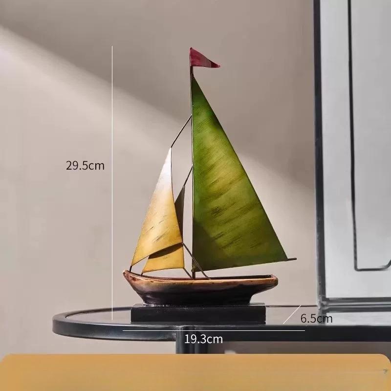 Sailboat Ornament Minimalist Exquisite Living Room TV Cabinet Office Light Luxury High Grade Decor Home Decoration
