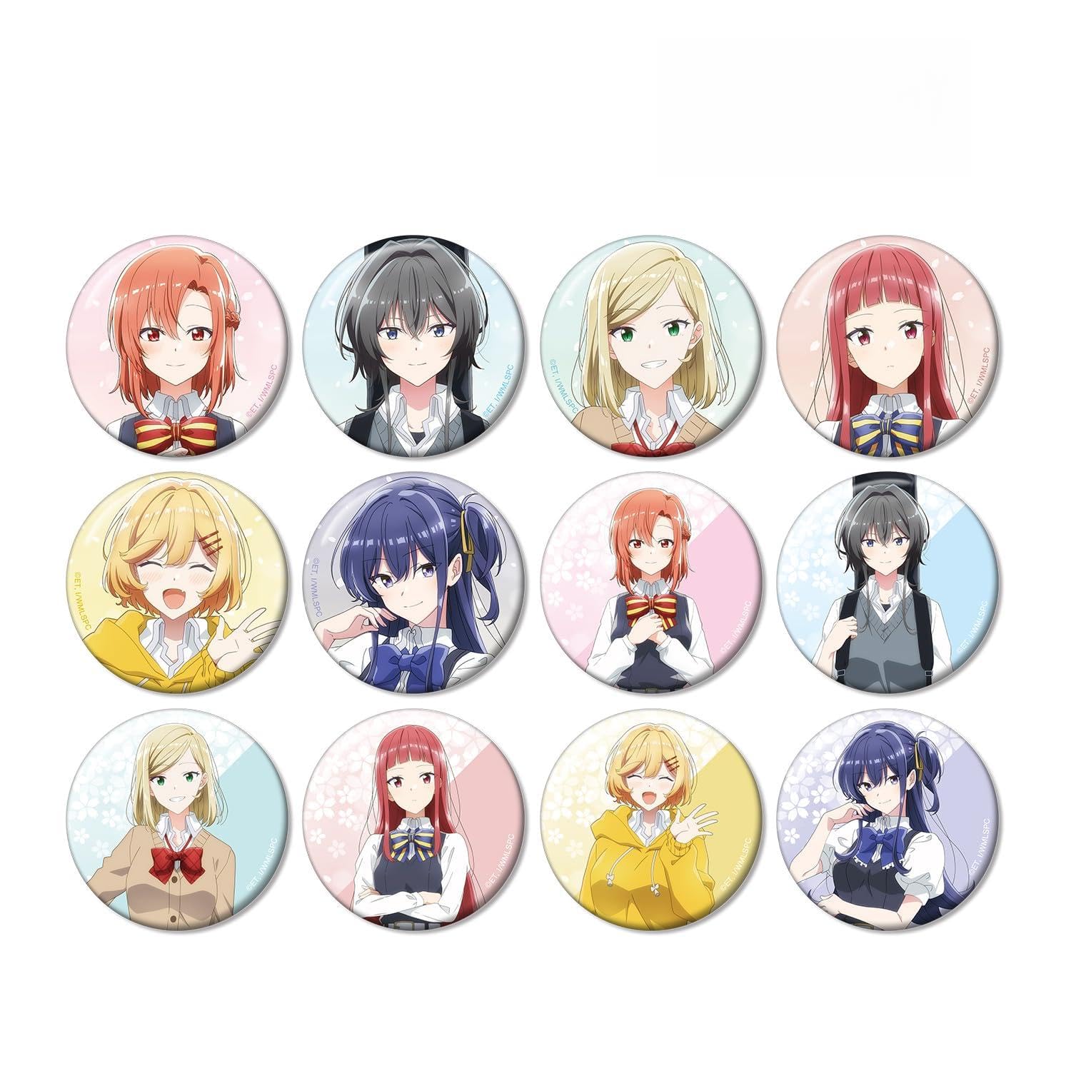 

[Official] Whispering Love Singing Trading Can Badge (UnitBOX) [Complete BOX12 Packs] colleize Official Goods Official License