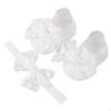 Lace Baby Floor Socks Headband Nor-Slip Step Socks Infant Walking Socks J60B