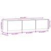 White LED TV Cabinet 165 x 34 x 40 cm Engineered Wood