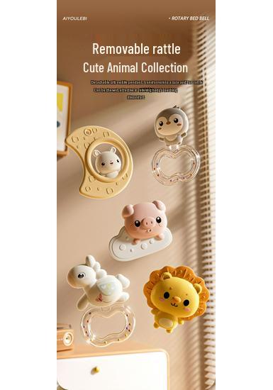 Children's Bed Bell Hanging Ornament - Baby Crib & Stroller Soothing Lullaby Rattle Toy