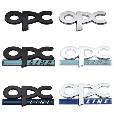 3D Metal OPC LINE Emblem Car Side Fender Tail Badge Front Grille Sticker For Zafira B Corsa D Insignia Mokka Regal Astra G