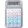 Macaron Mini Calculator Color Small Portable Transparent Student Supplies Office