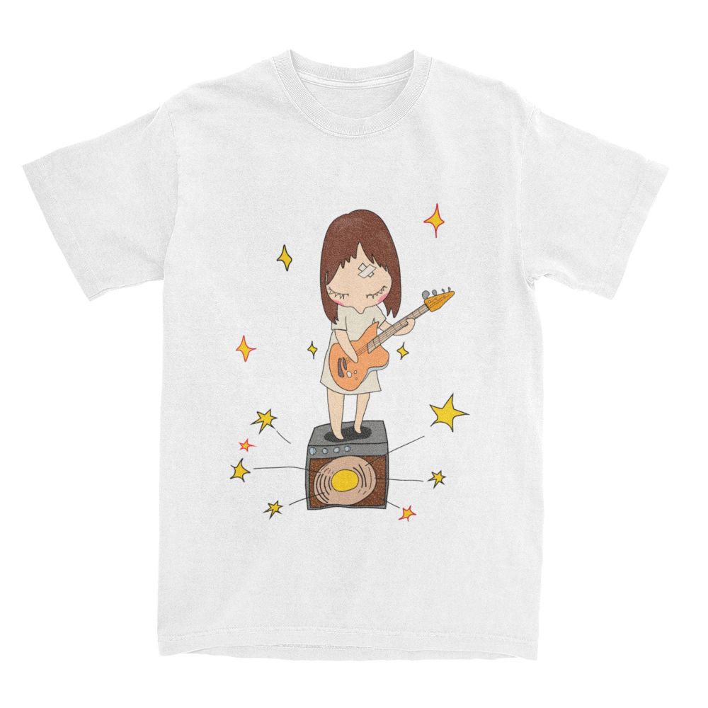 Womens T-Shirts  Yoshitomo Nara We Are Punks T-Shirts  Vintage   Tees Crewneck Short Sleeve T Shirts Party Tops