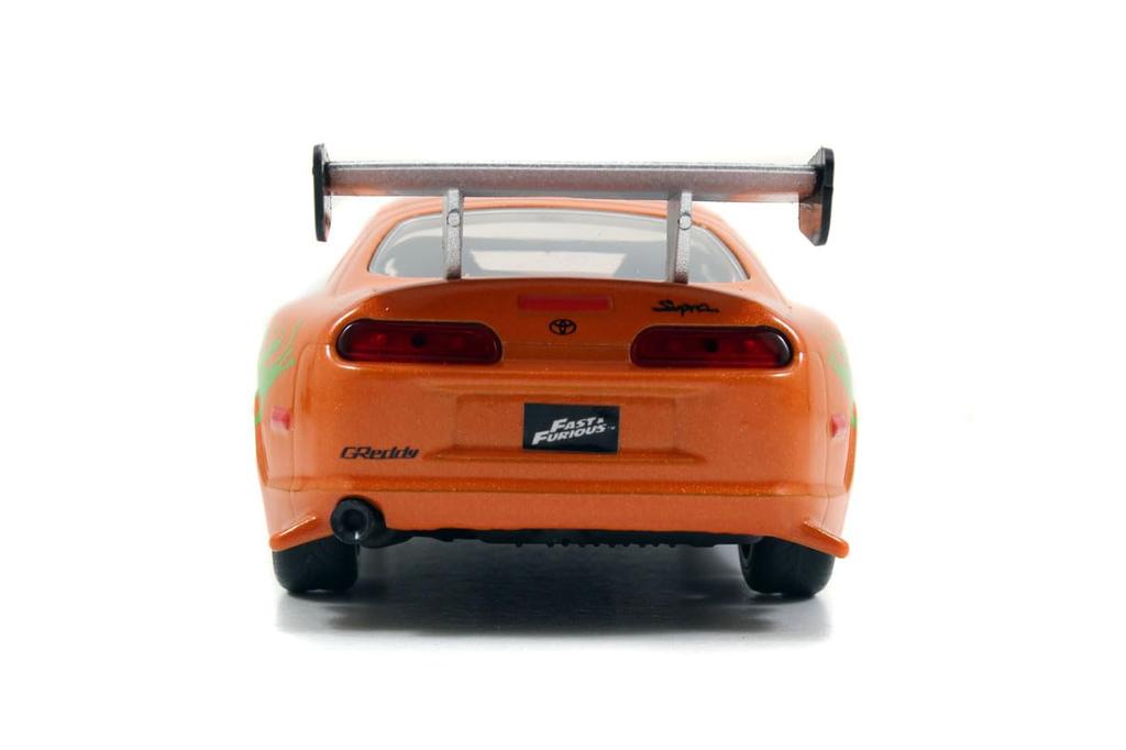 Jada Toys Fast Furious Series Dominic Dodge Charger Black Brian Toyota Supra Orange Twin Pack Finished & 1/32 F&F &
