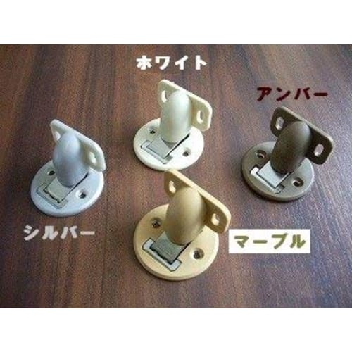 FirstPro Surface-Mounted Magnetic Door Stopper, Silver