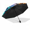 1pc Moonlit Forest Automatic Folding Umbrella Compact Lightweight Travel Umbrella with 8-Rib Sturdy Frame, Windproof & Self066