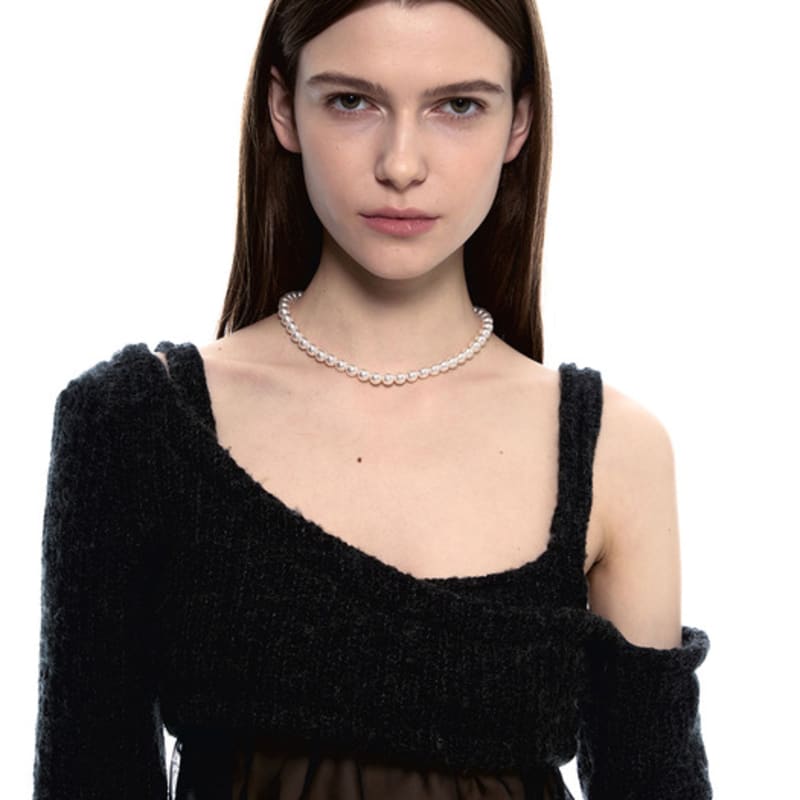 SENTIMENTS ESSENTIAL NO.1 PEARL NECKLACE 925 silver