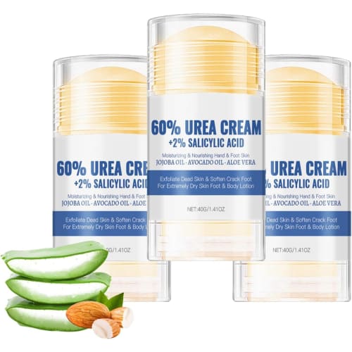 60% Urea Cream for Foot Use - Softens Dead Skin Cells, Naturally Exfoliates, and Provides Excellent Moisturizing Properties for Dry, Cracked Skin. Ide