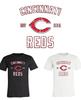 Cincinnati Reds Est Distressed Logo T-Shirt Sizes Youth-Adult 6XL FAST Ship!