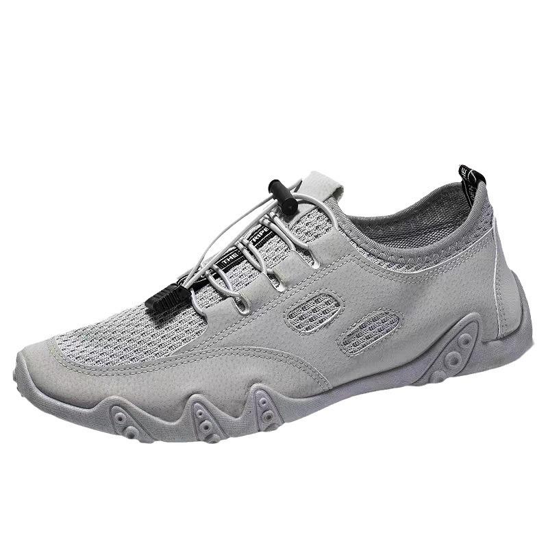 New Classic Mesh Men's Shoes Breathable Casual Shoes Sports Shoes Fashion Versatile Trendy Shoes Beans Shoes