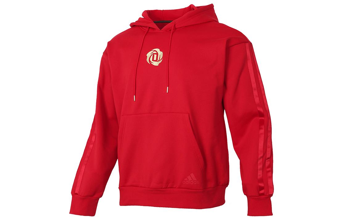 Adidas CNY Collection Sweatshirts Men s Scarlet Hooded Moderate Regular GN5367 XL