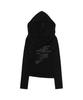 FANCY CLUB Drape Hoodie Long Sleeve (Black) F26Zb521
