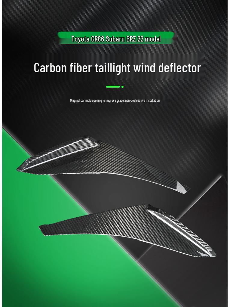  Déflecteur d'air de feu arrière en fibre de carbone pour Toyota 86/Subaru BRZ 2022