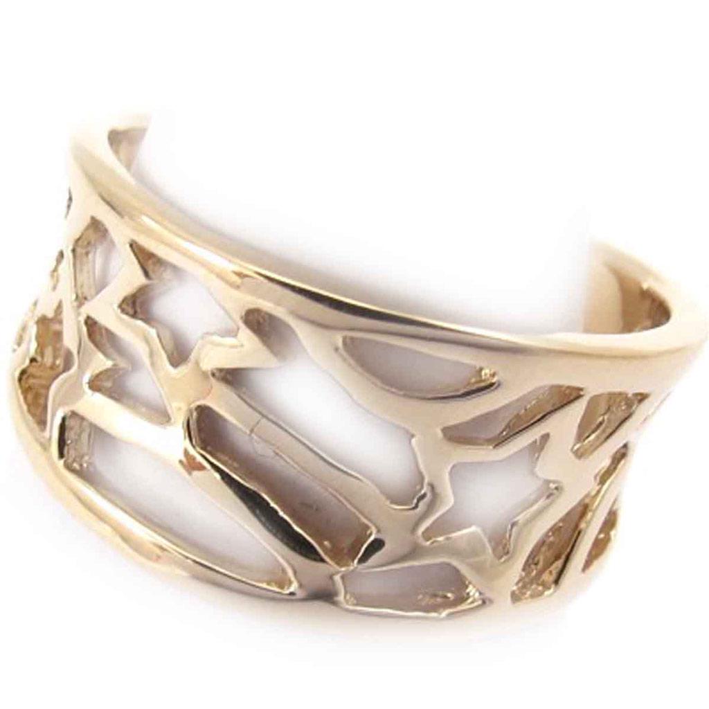 Ring Vergoldet 'Choreographie' golden - 11 mm