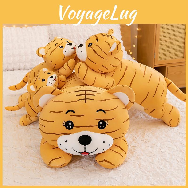 Tiger Plush Toy Cartoon Stuffed Animal Doll Cute Home Decoration Kids Gifts