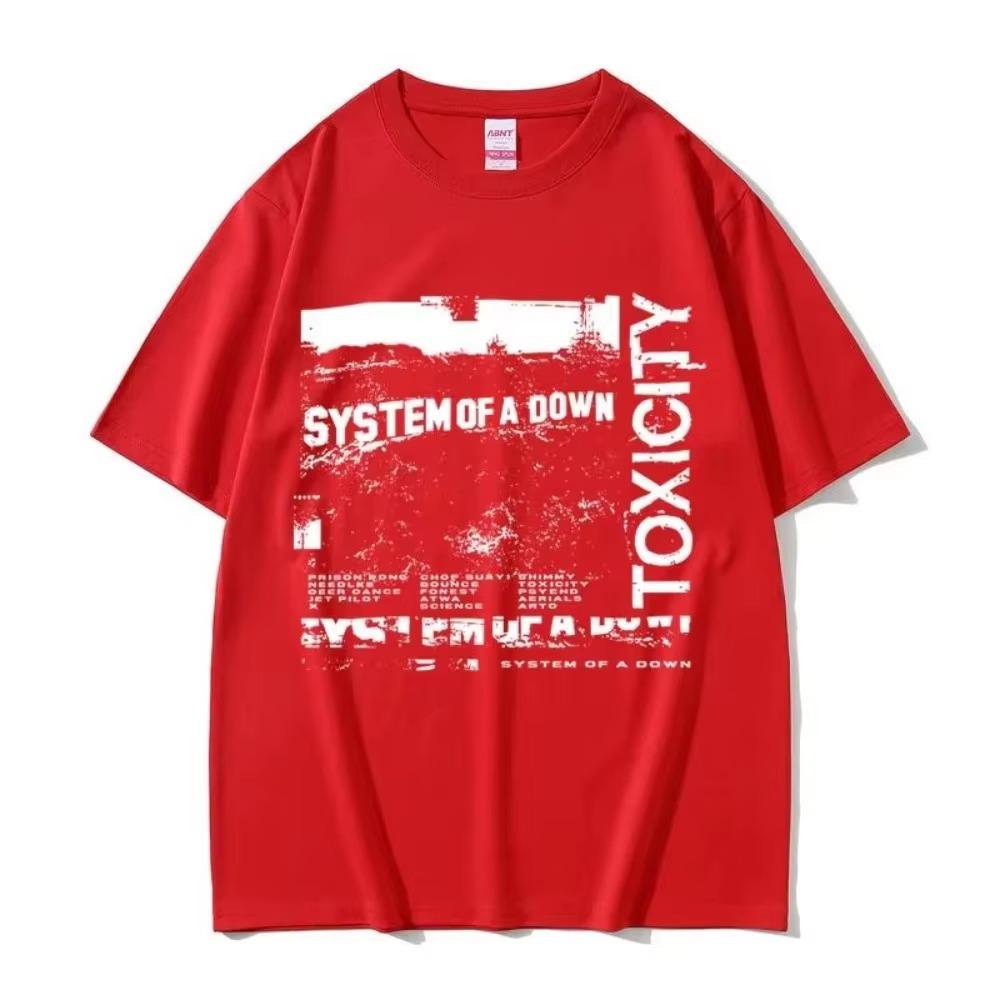 Toxicity Album Printed Tshirt Unisex Unisex Gothic Rock Streetwear Vintage 90s Alternative Heavy Metal Tees