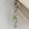 Cute Fruit Keychain Creative Summer Watermelon Pendant Key Chain Beaded Mobile Phone Anti-Lost Lanyard Bag Decorative Keyring