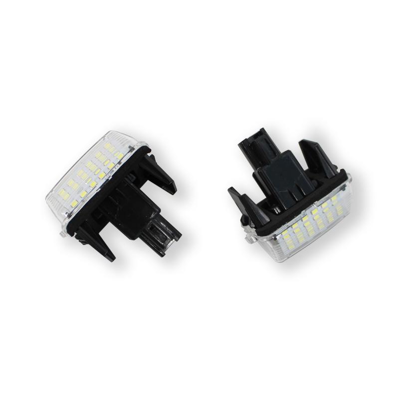 2Pcs LED License Number Plate Light Lamps for Toyota Camry Avalon Auris E18 Vios Esquire Avensis Esquire EZ Noah Proace City SAI