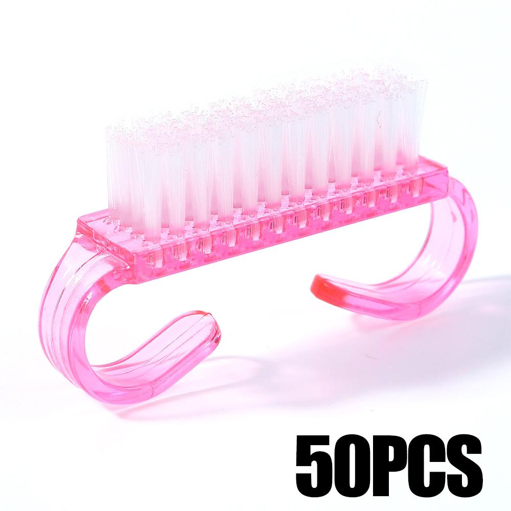 5 szt./100 szt. Szczoteczki do czyszczenia paznokci Czyść swoje paznokcie Narzędzia Plastikowe Szczoteczki do usuwania pyłu Zdobienie paznokci Manicure Pedicure Narzędzia do manicure