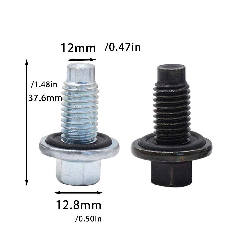 Car Engine Oil Drain Threaded Sump Plug Screw Anti-skidding Oil Pan Screws Durable Portable Hexagonal Bolts