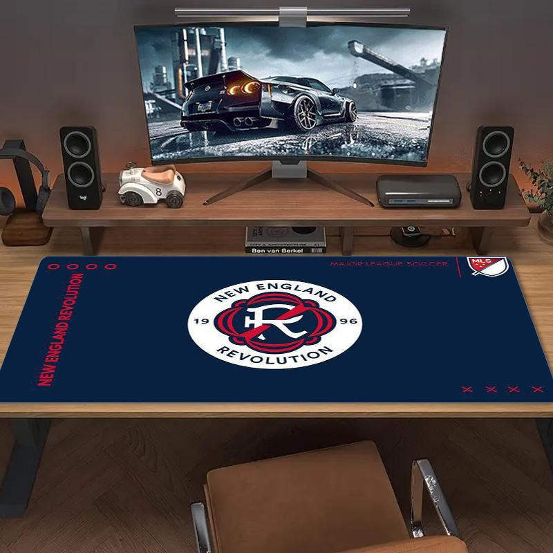 New England Revolution Color Mouse Pad Large Gaming Table Cushion Non-slip Laptop Tablet Big Mousepad XXL Mat Mini PC Playmat With Lock edge