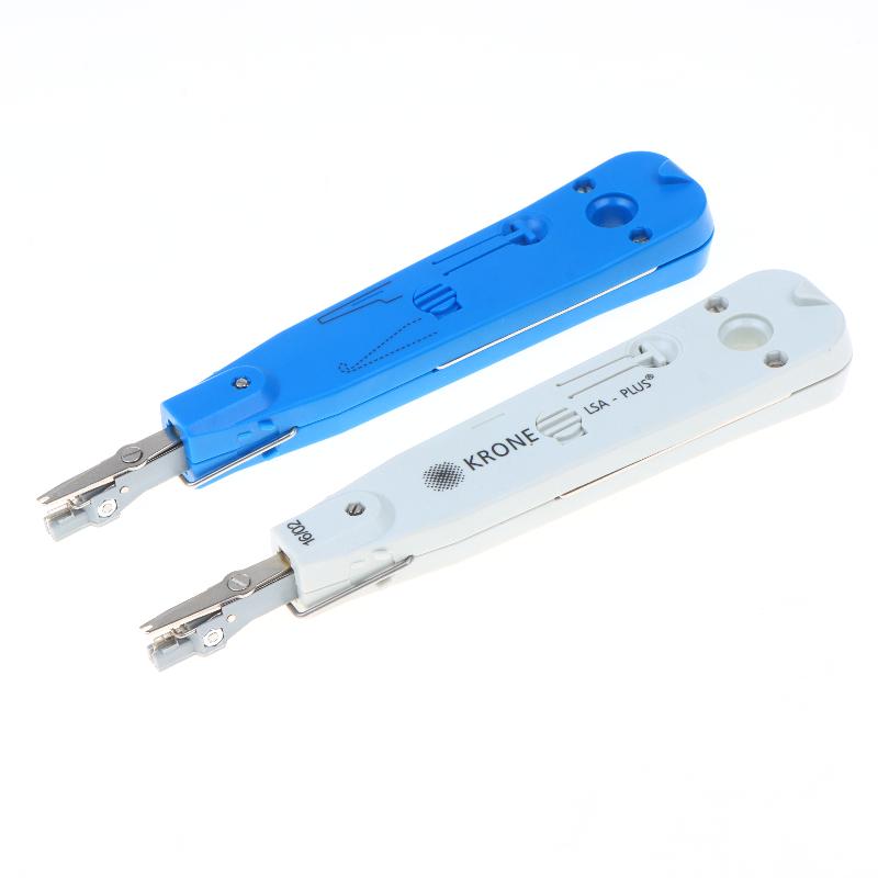 Original Grau/Blau Professionelles Telekommunikations-Telefonkabel LSA-Plus RJ11 RJ45 Optisches Punch-Down-Netzwerk-Werkzeugsatz