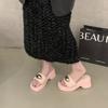 Fashion Shoes Ladies' Slippers Slipers Women Platform Shale Female Beach On A Wedge 2025 Sabot Summer Slides On A Wedge Shoes House Slip