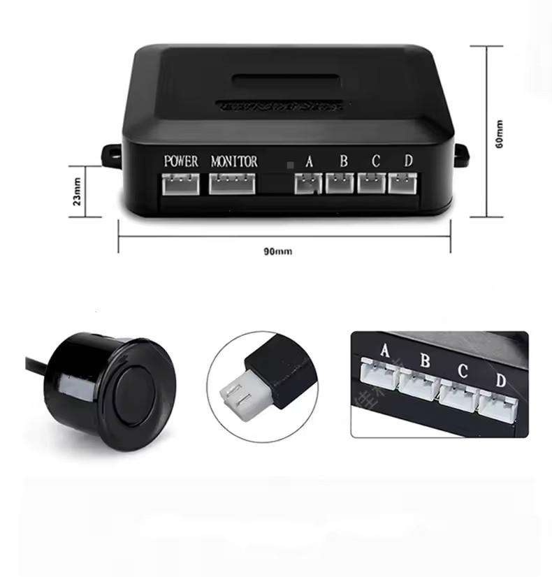 2/4/6/8 Probes LED Parking Sensor System Backlight Parktronic Monitor Display Kit Backup Detector Assistant