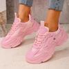 Fashion New Women Lace Up Anti-slip Sneakers Women Fashion Breathable Designer Shoes Thick Sole Outdoor Tennis Sneakers Zapatos De Mujer