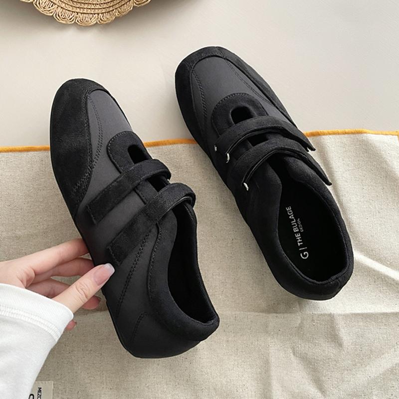 Fashion SUOJIALUN Autumn New Brand Women Flat Shoes Fashion Round Toe Ladies Casual Sneaker Soft Flat Heel Outdoor Dress Mary Jane Shoes