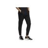 Adidas Striped Logo Print Elastic Waist Joggers Women Bottoms Black HM7072