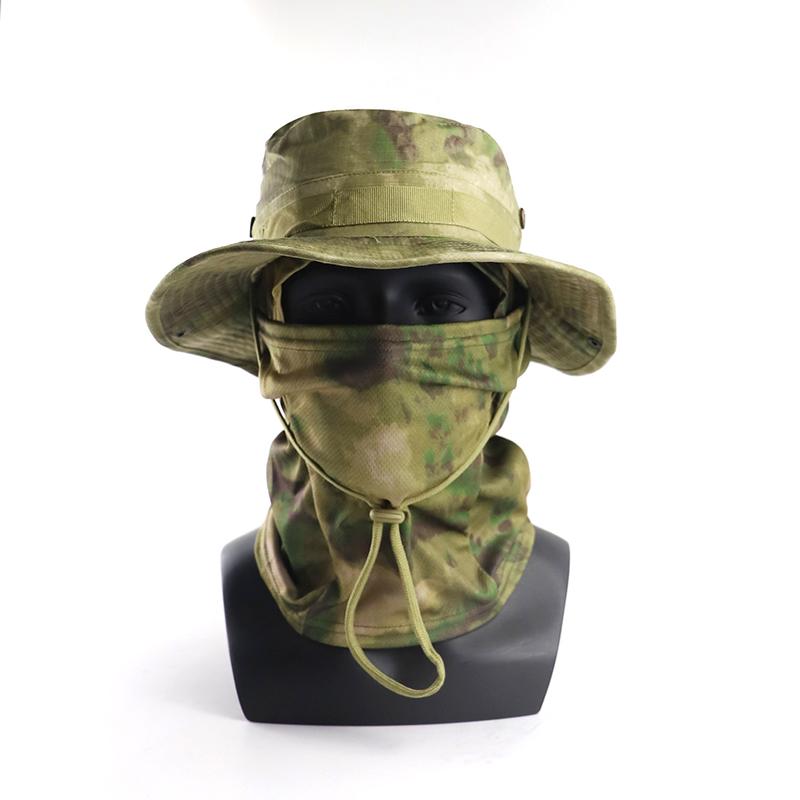 Hiking Fishing Benny Hat Outdoor Sports Sunblock Uv Protection Neck Face Camouflage Adjustable Benny Hat And Mask