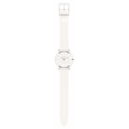 Swatch White Classinness Again Watch SS08K102-S14 Transparent