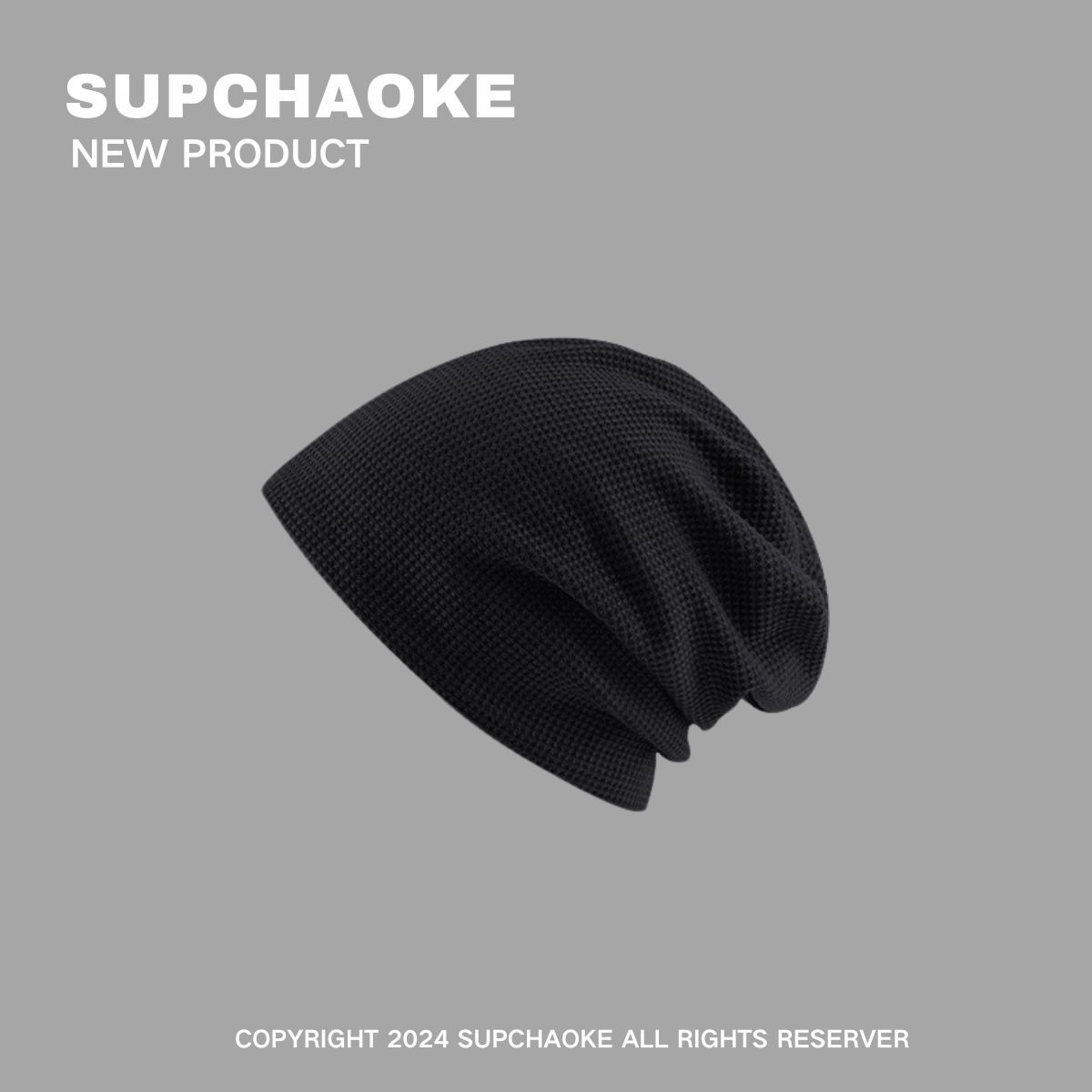 

Новая теплая шапка большой окружности головы шапка-стопка высококлассный весенне-летний нишевый головной убор свободный ленивый большой большой размер Plus size (60-65cm)