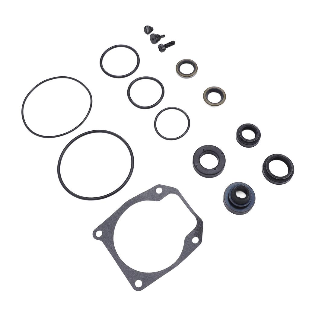 Lower Unit Gearcase Seal Kit Superior Sealing Metal Rubber High Performance 433550 for 25 40 48 50 Hp Outboard Motor