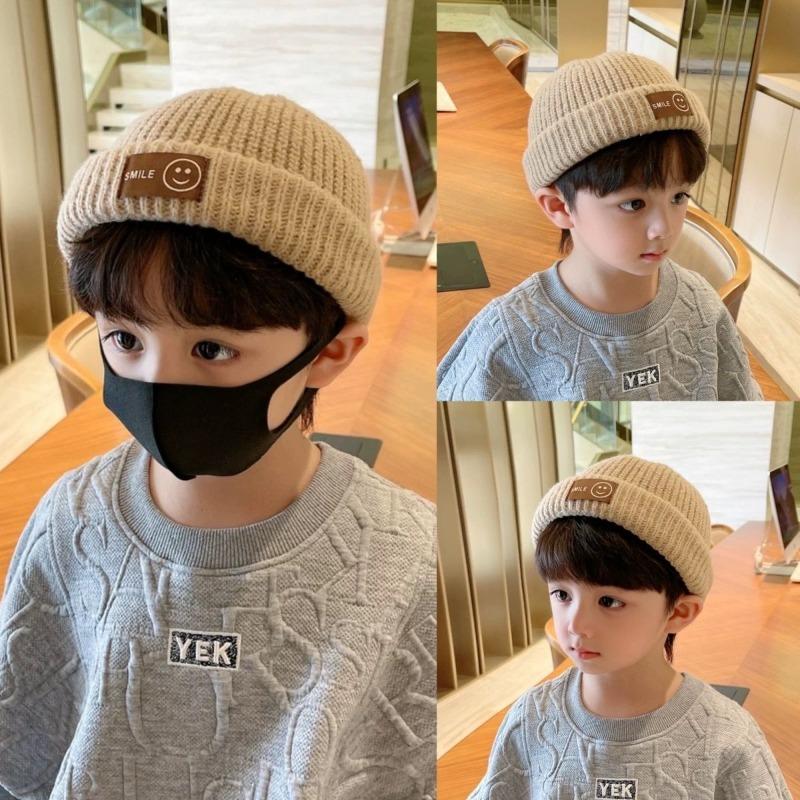 Baby wool hat children autumn and winter personality landlord hat boys and girls fashion versatile melon fur hat tide