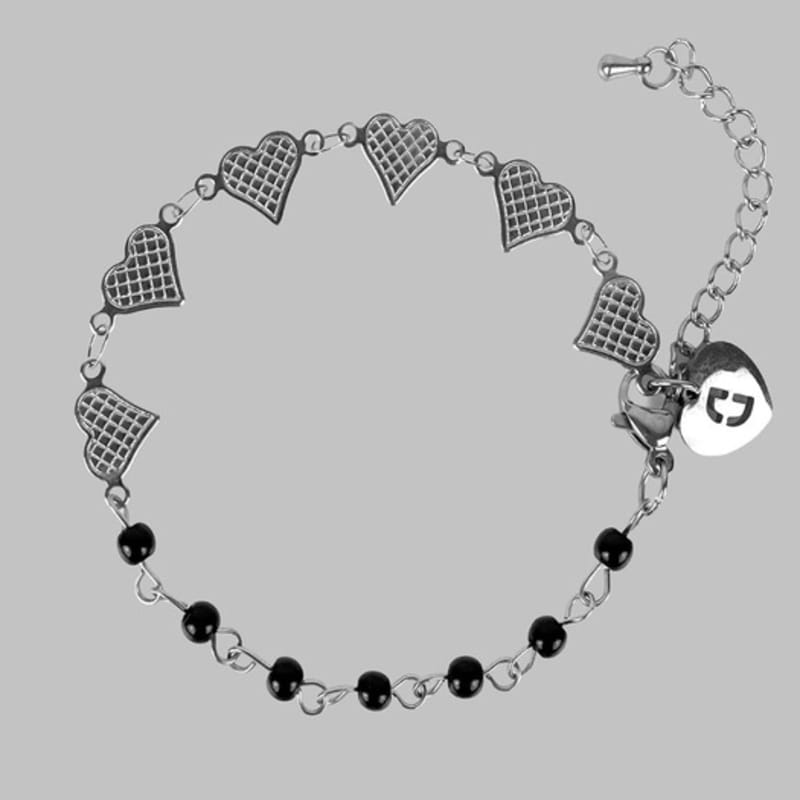 

DAMISH Grid Heart&Acryl Surgical Bracelet OS