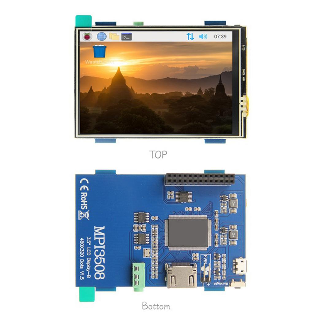 3.5Inch LCD Screen 480x320 High Resolution For RPi Computer Projects And DIY Enthusiasts