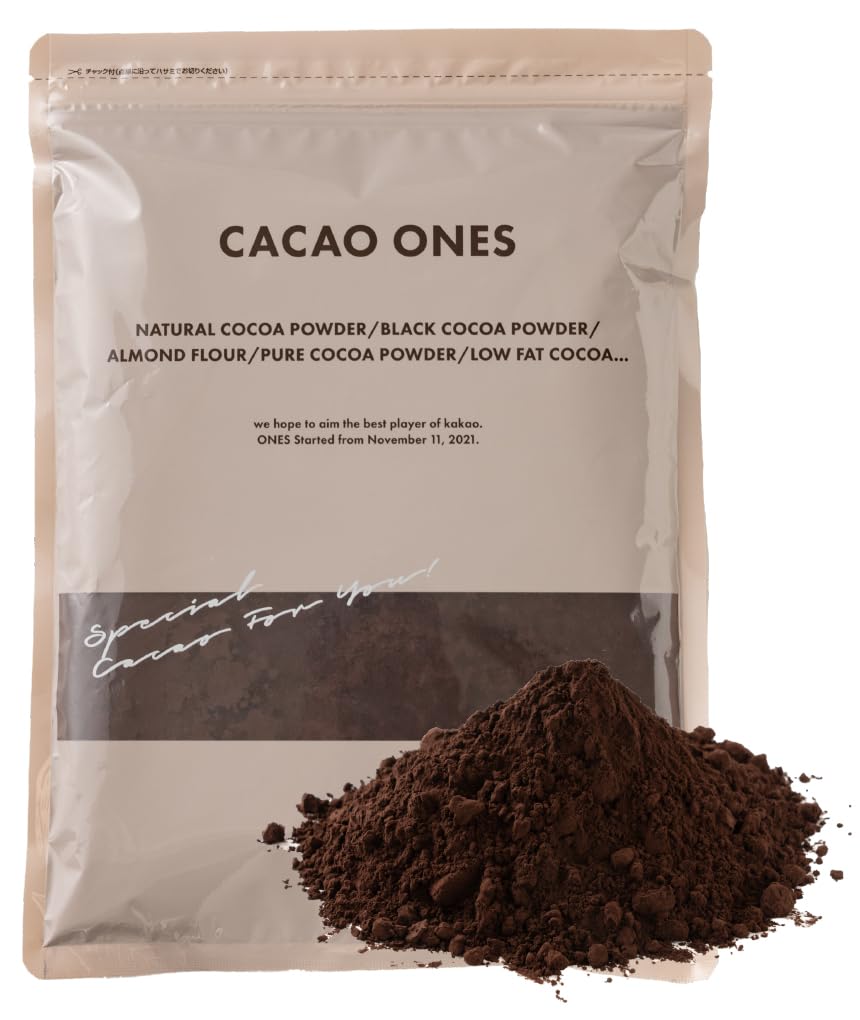 Cocoa Powder 1kg x 1 Black cocoa No sugar No additives No flavorings Powder Cacao Confectionery Bread Snacks [Black] [1 bag] (1000g bag)