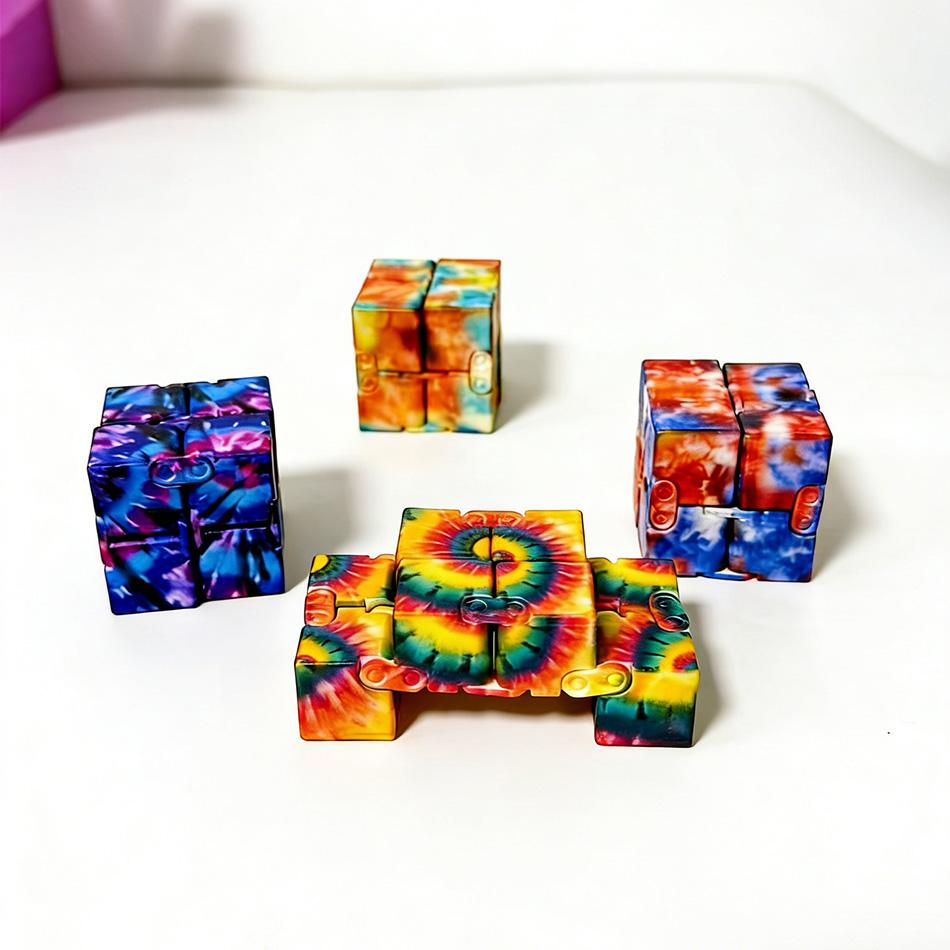 New Infinity Cube Flip Adhd Toys Anxiety Toy Fingertips For Game Puzzle Antistress Magic Finger Fidget Autism Hand Gift Children