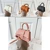 Stylish Pu Leather Shoulder Bag For Women Small Square Bag With Flap Cover Design