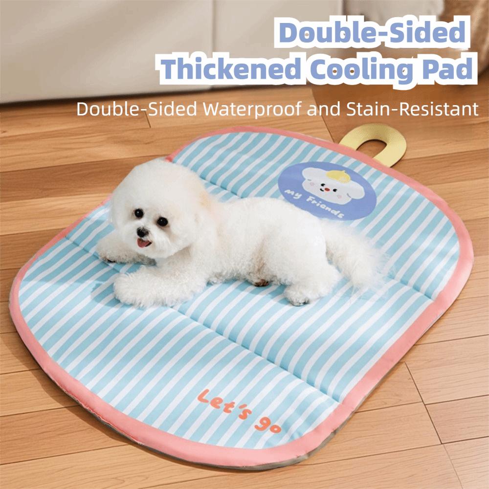 Anti-scratch Pet Cooling Mat Cartoon Dog Cold Bed Mat Washable Dog Cat Sleeping Pad Sleeping Tool